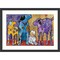 Cast of Characters: Dogs by Jenny Foster Wood Framed Wall Art Print 45 in. W x 33 in. H